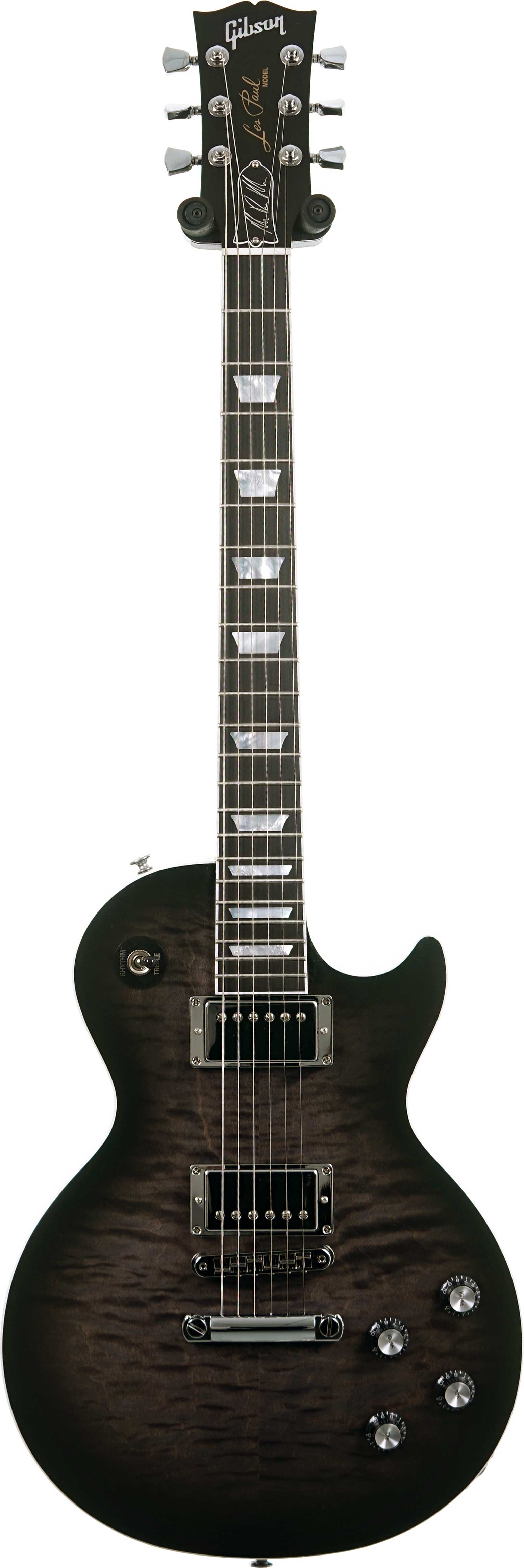 Gibson Mark Morton Les Paul Modern Quilt Translucent Ebony Burst Satin #231150041