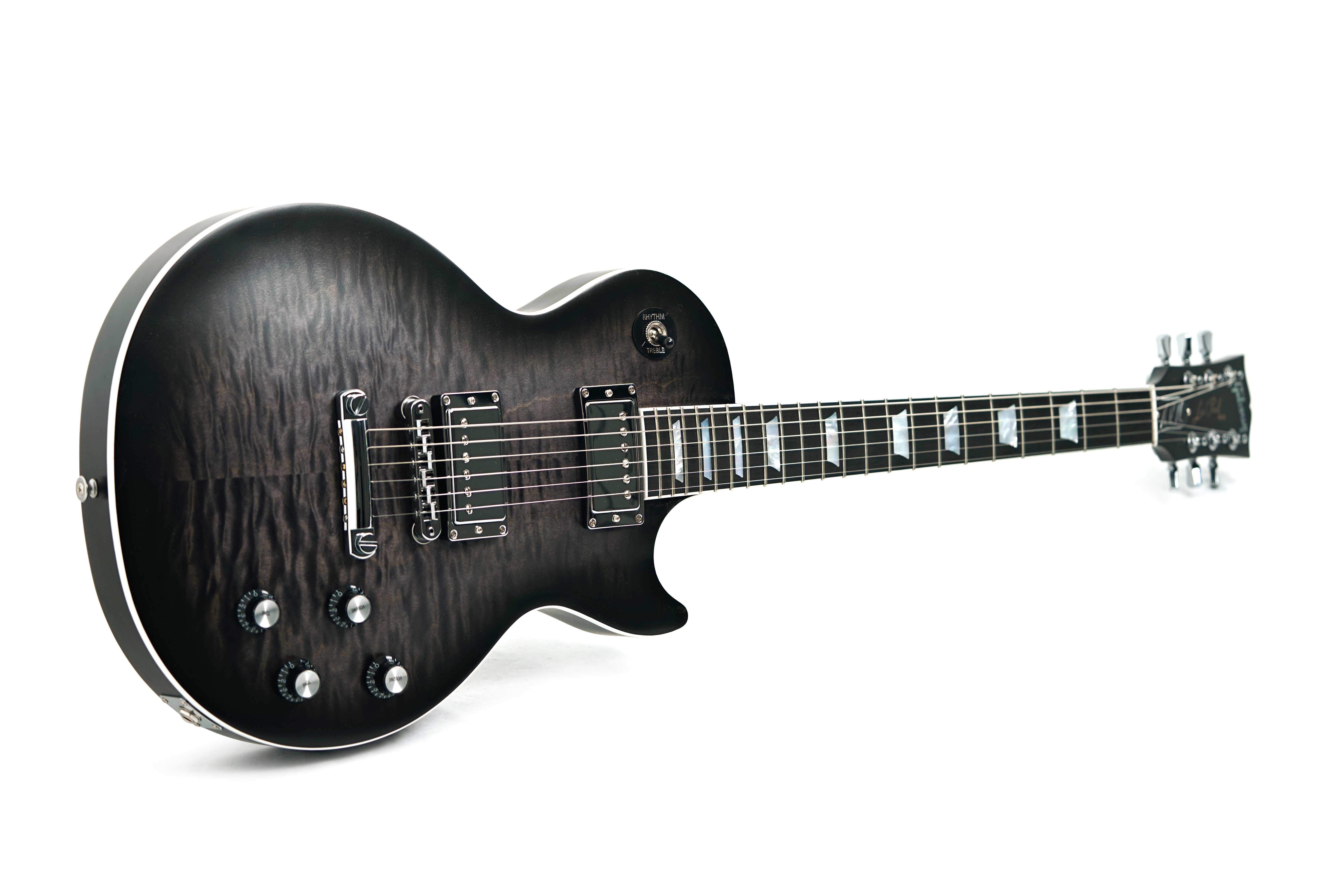 Gibson Mark Morton Les Paul Modern Quilt Translucent Ebony Burst Satin #231150041