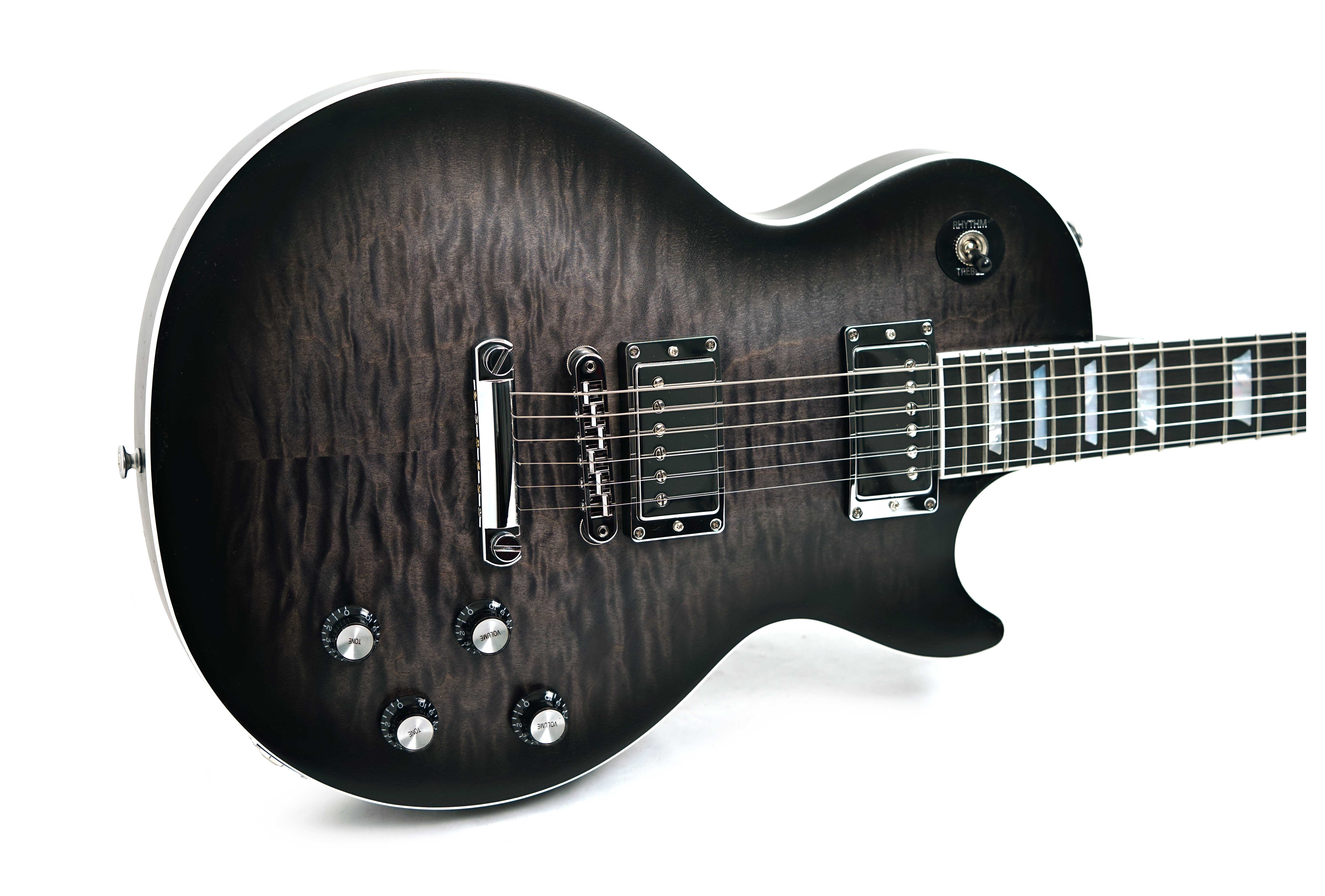 Gibson Mark Morton Les Paul Modern Quilt Translucent Ebony Burst Satin #231150041