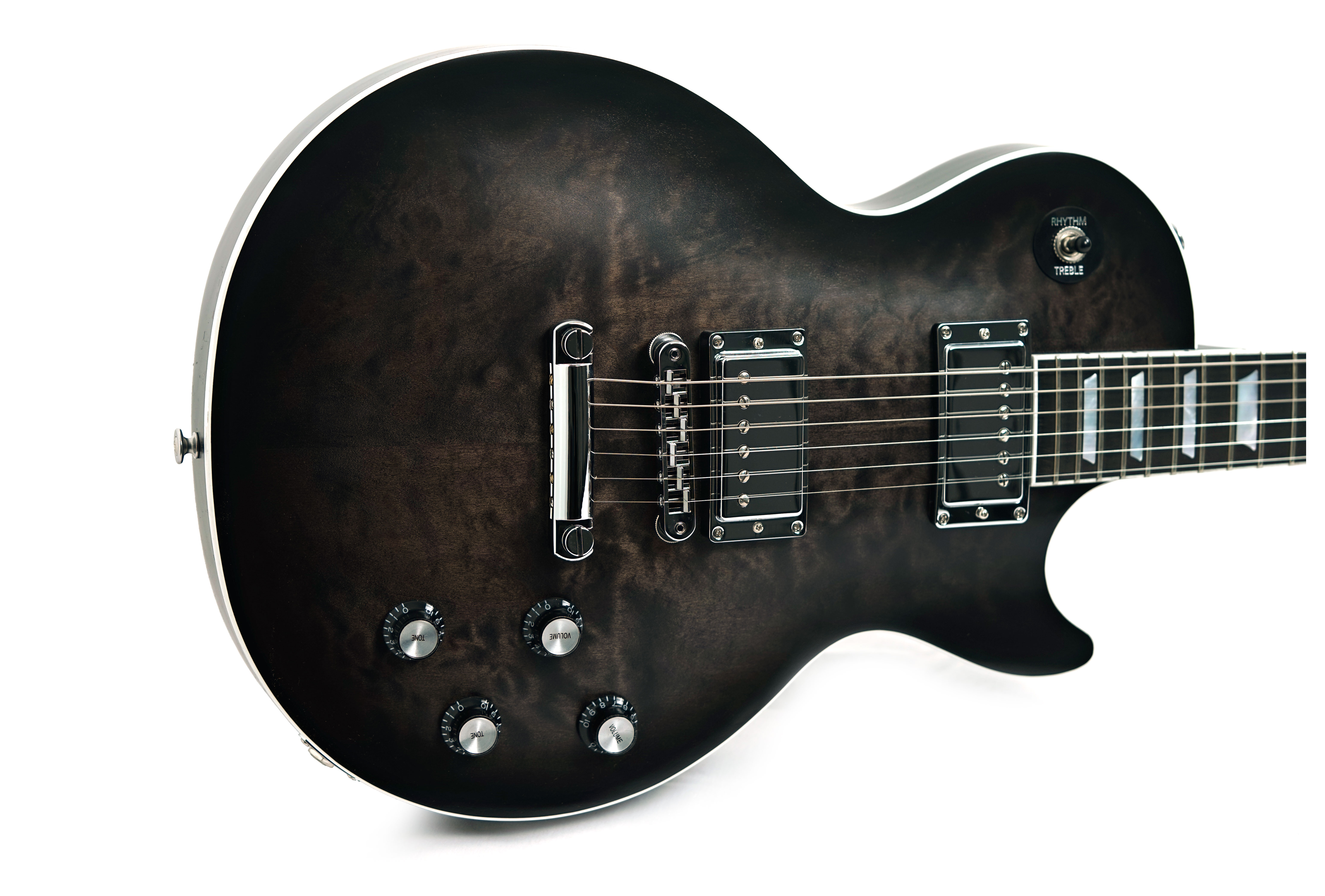 Gibson Mark Morton Les Paul Modern Quilt Translucent Ebony Burst Satin #226850112