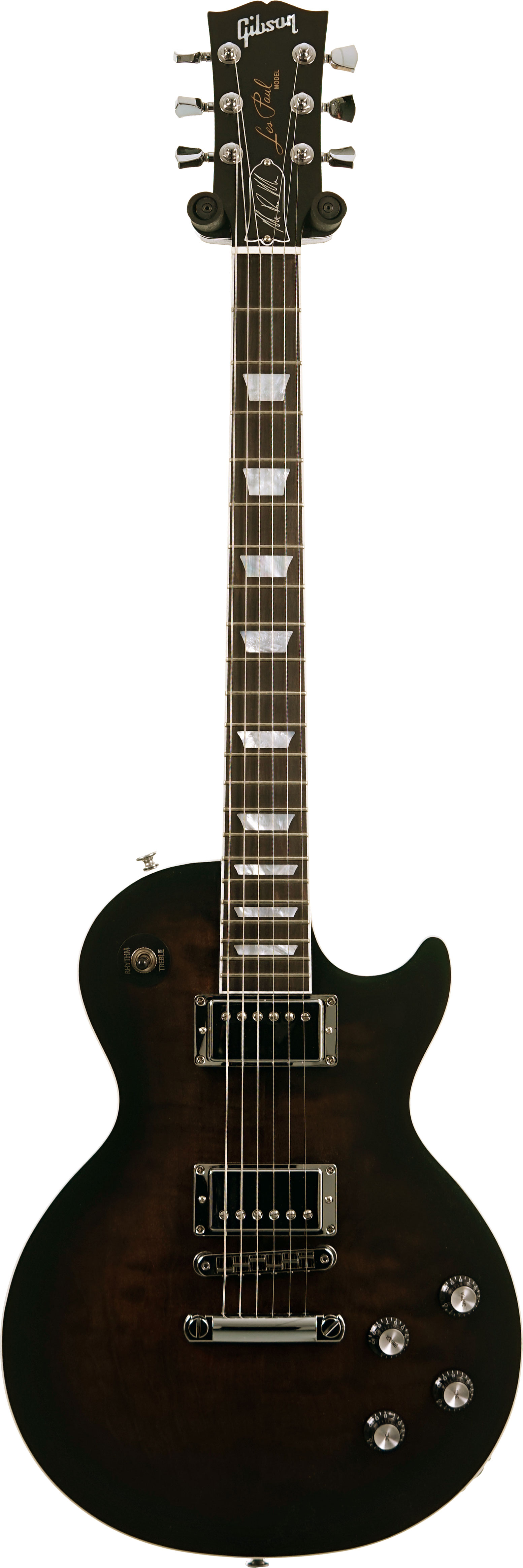 Gibson Mark Morton Les Paul Modern Quilt Translucent Ebony Burst Satin #227250004