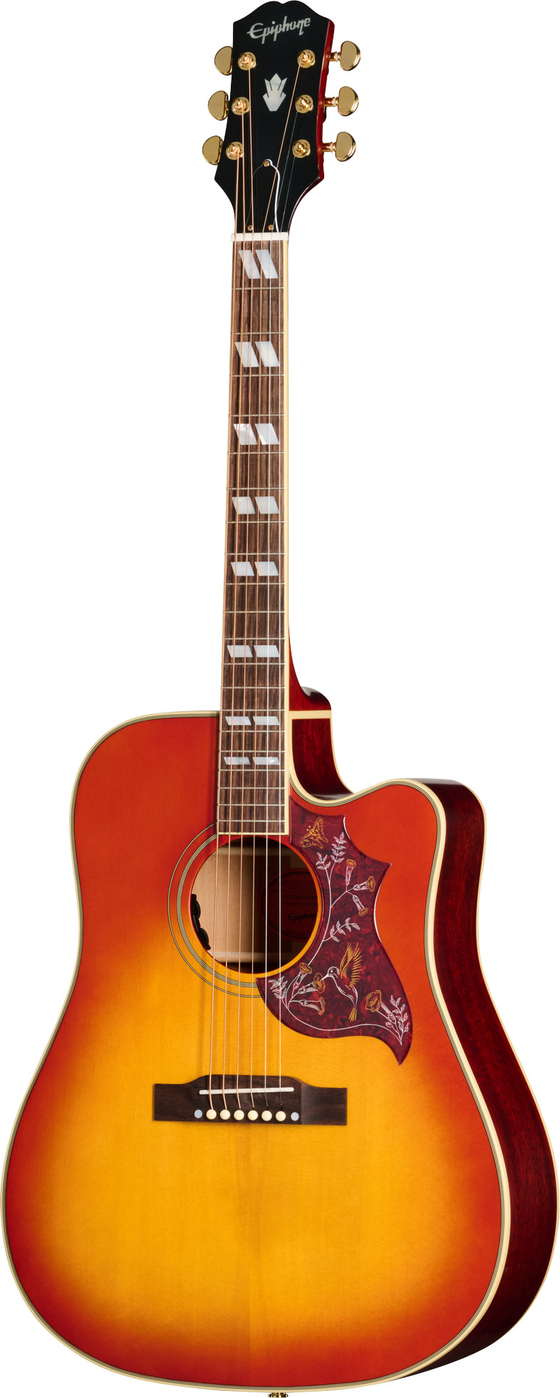 Epiphone Inspired By Gibson Hummingbird Standard EC Cherry Sunburst