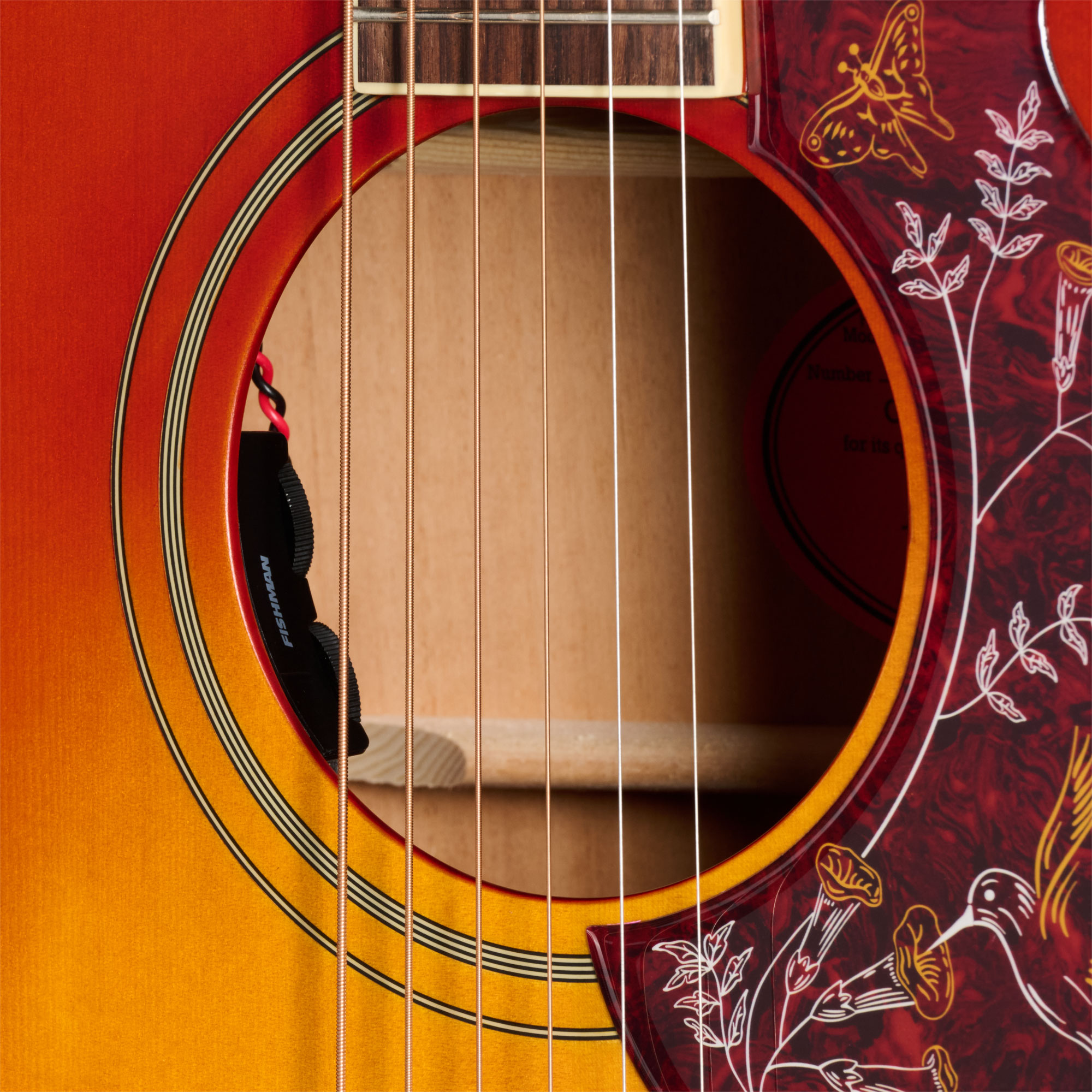 Epiphone Inspired By Gibson Hummingbird Standard EC Cherry Sunburst