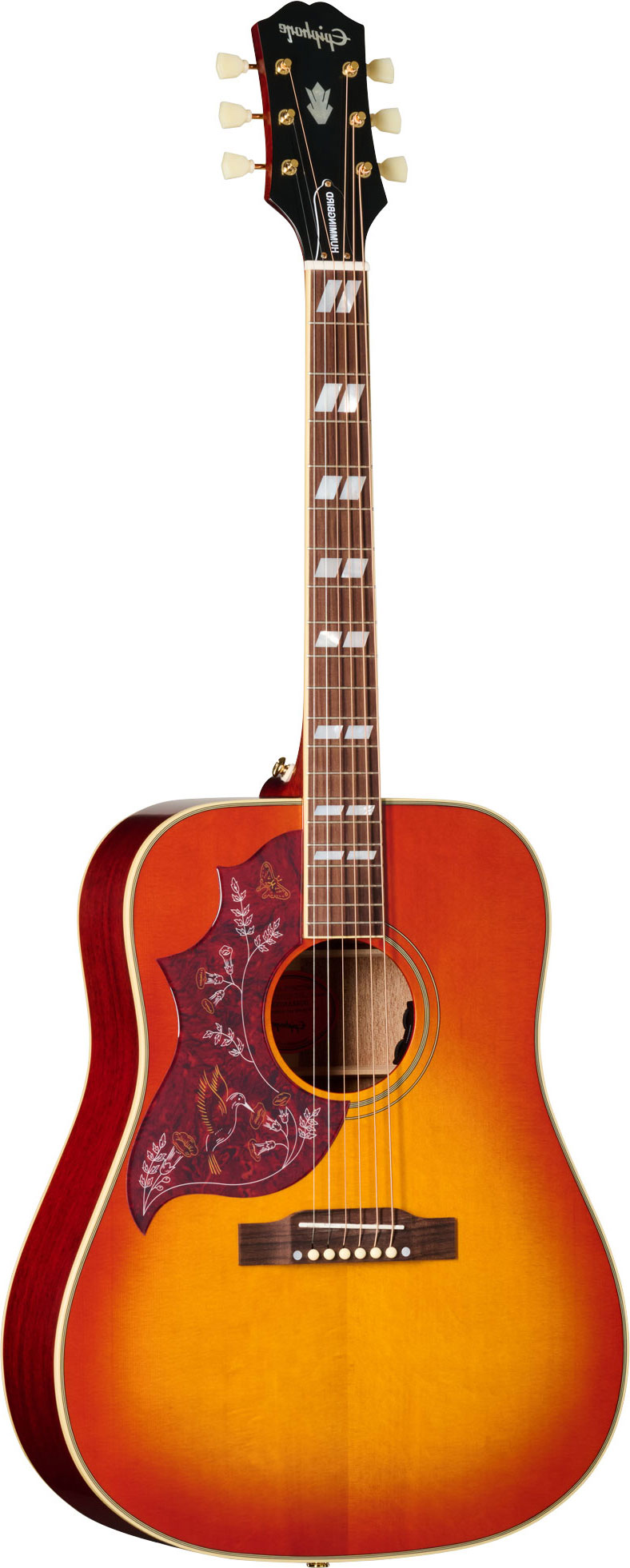 Epiphone Inspired By Gibson Hummingbird Standard Cherry Sunburst Left Handed