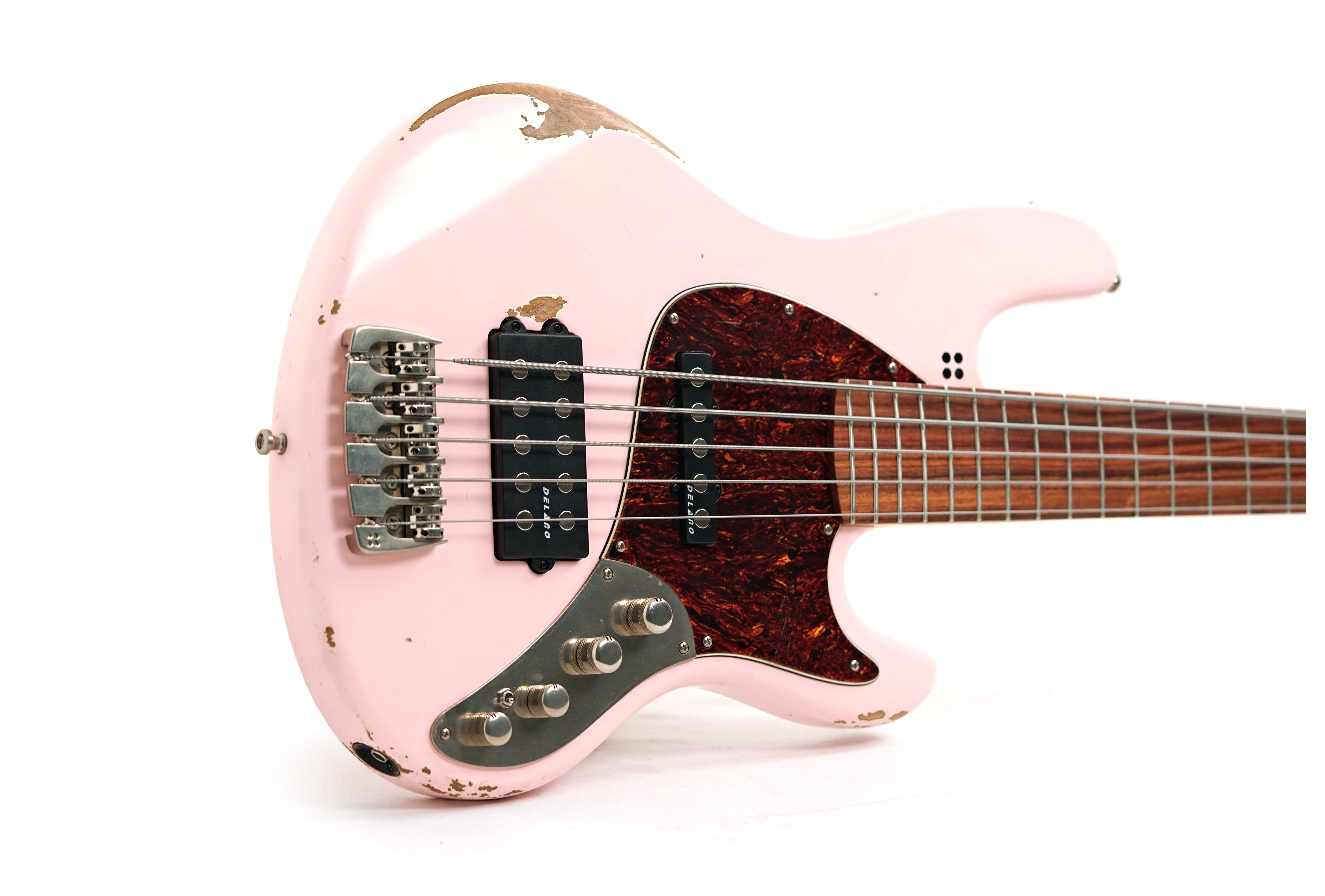 Sandberg California TM 5 String Hardcore Aged Shell Pink #46982