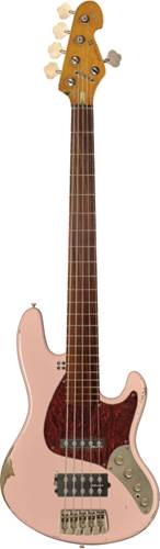 Sandberg California TM 5 String Hardcore Aged Shell Pink Sandberg California TM 5 String Hardcore Aged Shell Pink