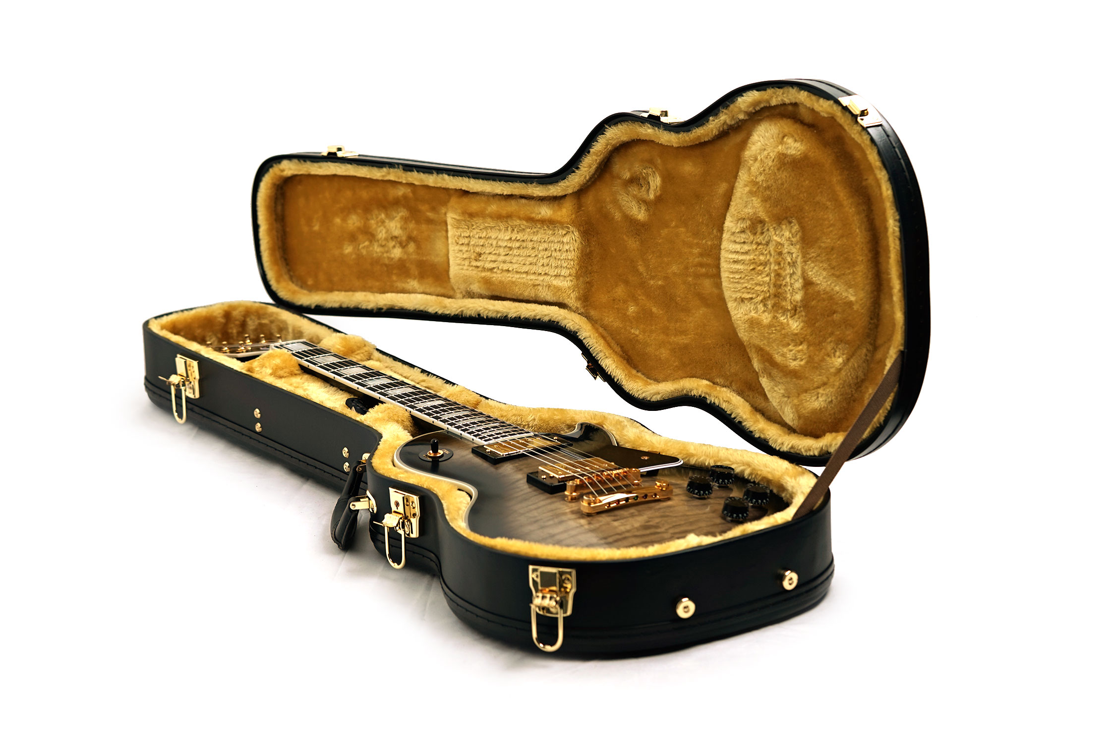 Epiphone Inspired by Gibson Custom Les Paul Custom Quilt Cobra Burst (Ex-Demo) #25081530236