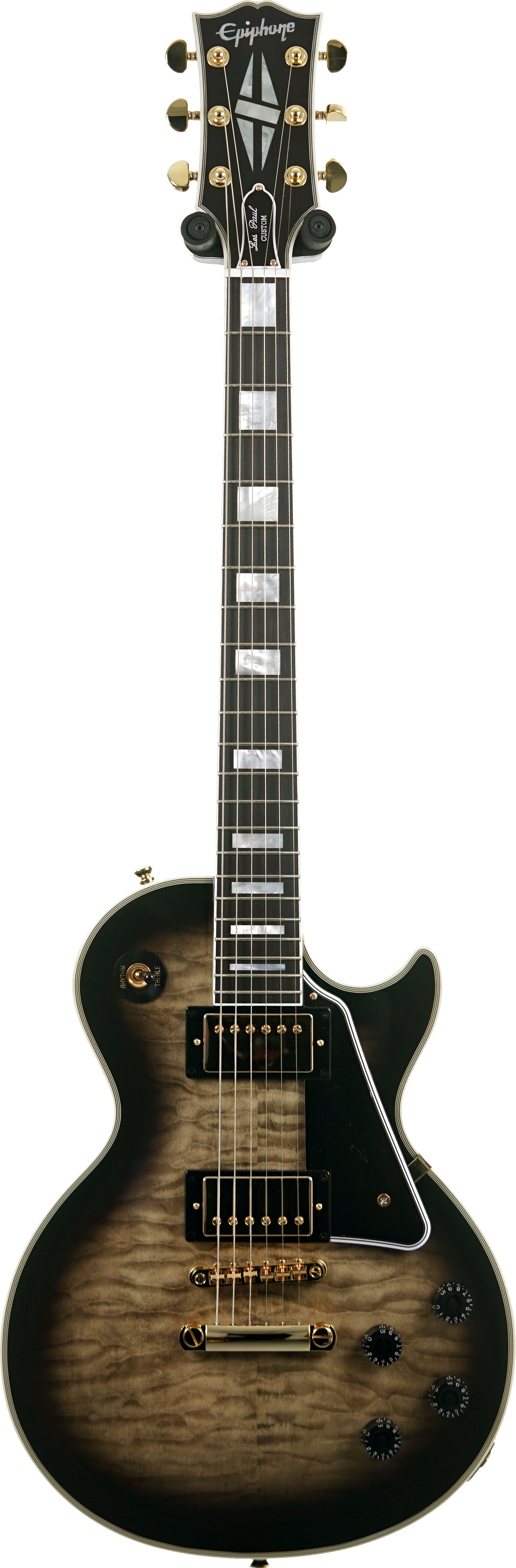 Epiphone Les Paul Custom Quilt Cobra Burst