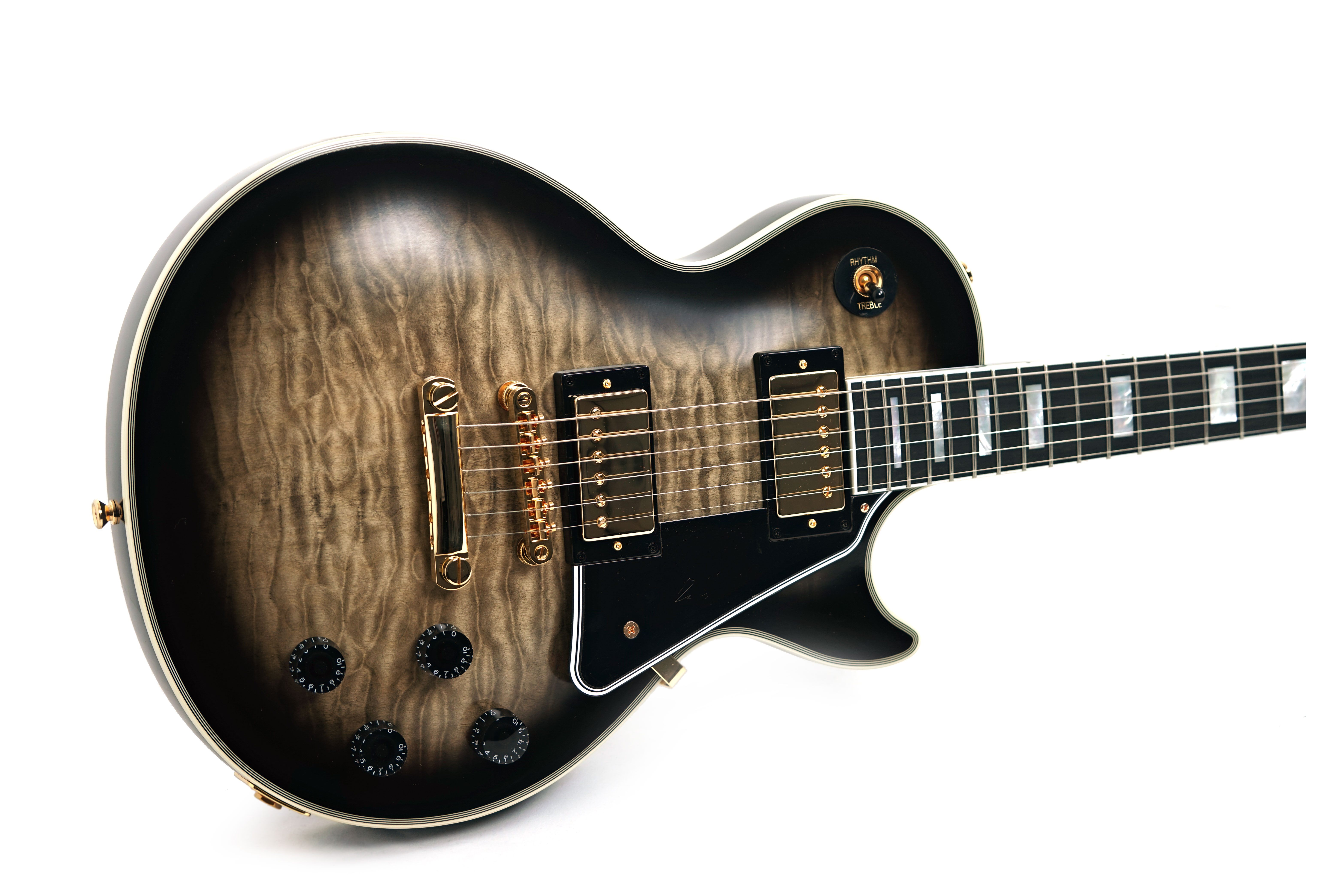 Epiphone Les Paul Custom Quilt Cobra Burst