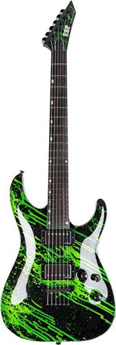 ESP USA Horizon II EMG Alien Blood Splatter ESP USA Horizon II EMG Alien Blood Splatter