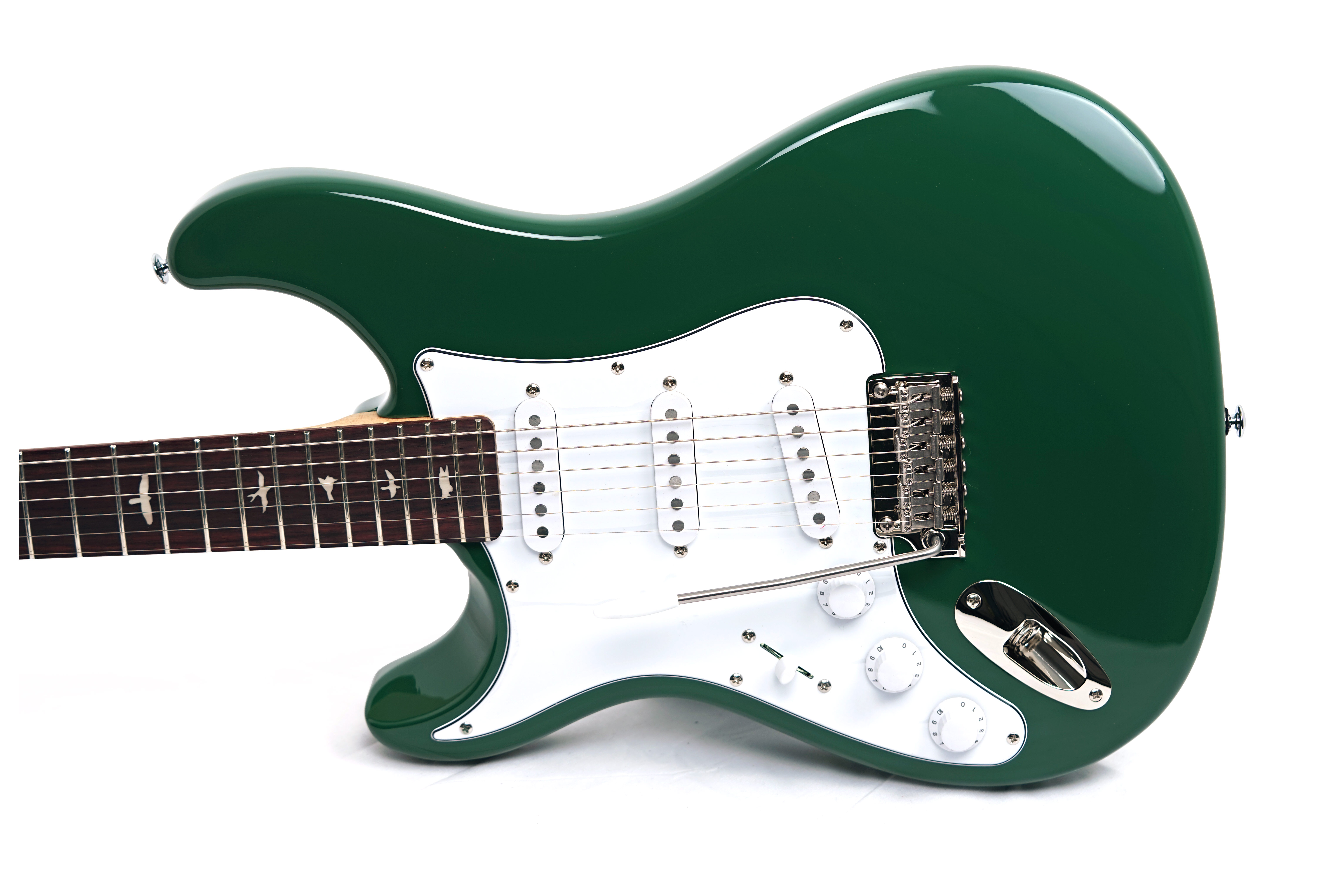 PRS SE Silver Sky Laurel Green Rosewood Fingerboard Left Handed