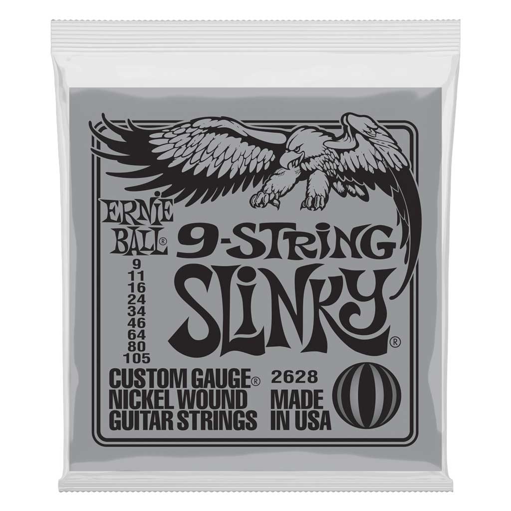Ernie Ball 2628 9-String Slinky Nickel Electric 9-105