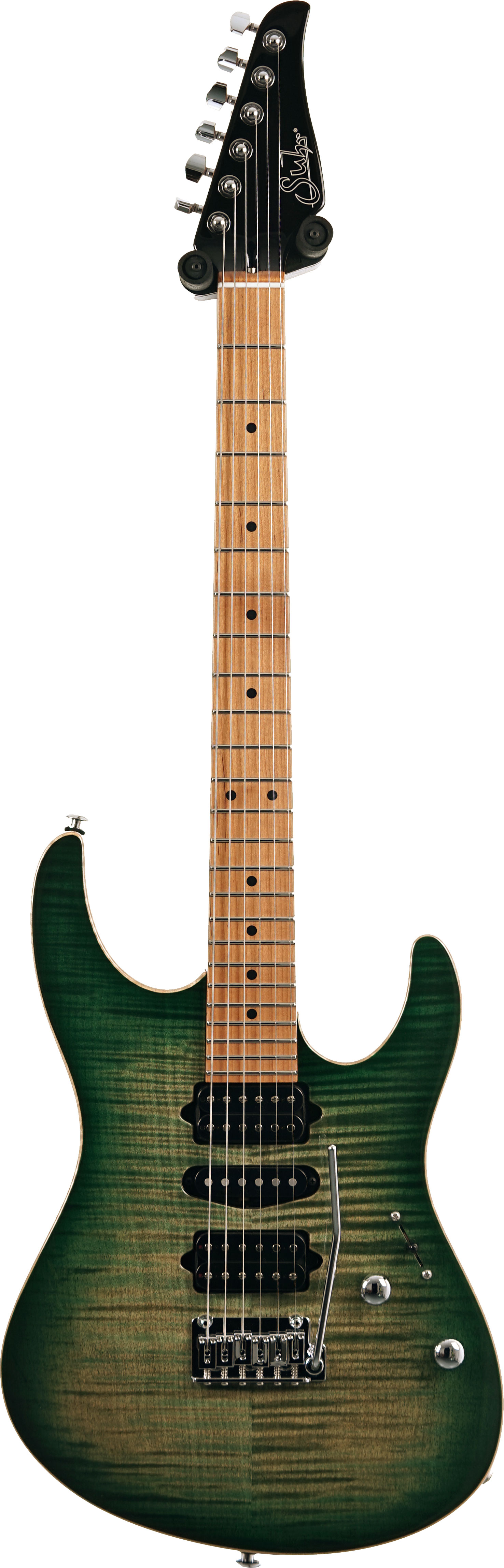 Suhr Modern Plus Trans Green Burst Maple Fingerboard guitarguitar Dealer Select #92011