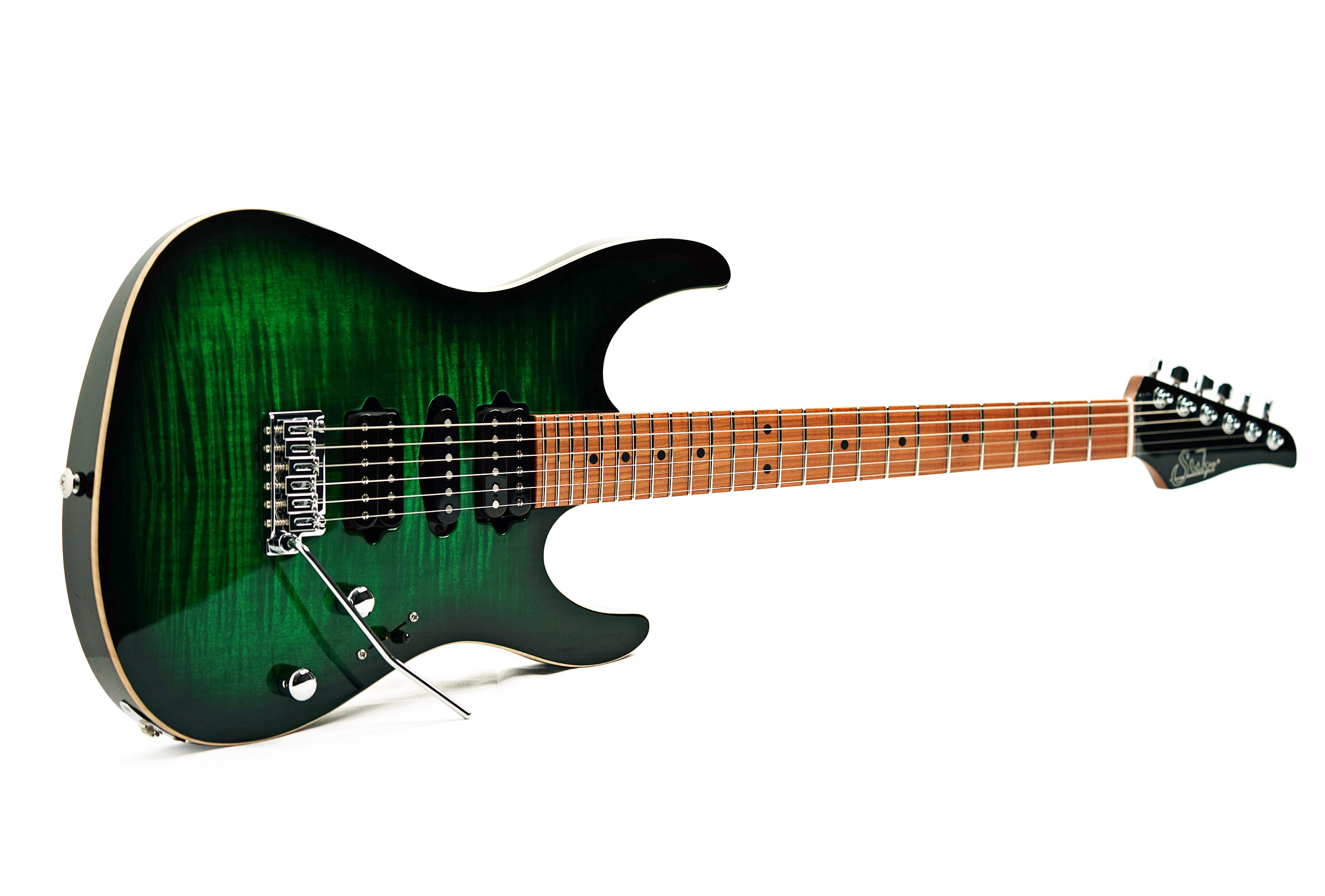 Suhr Modern Plus Trans Green Burst Maple Fingerboard guitarguitar Dealer Select #92012