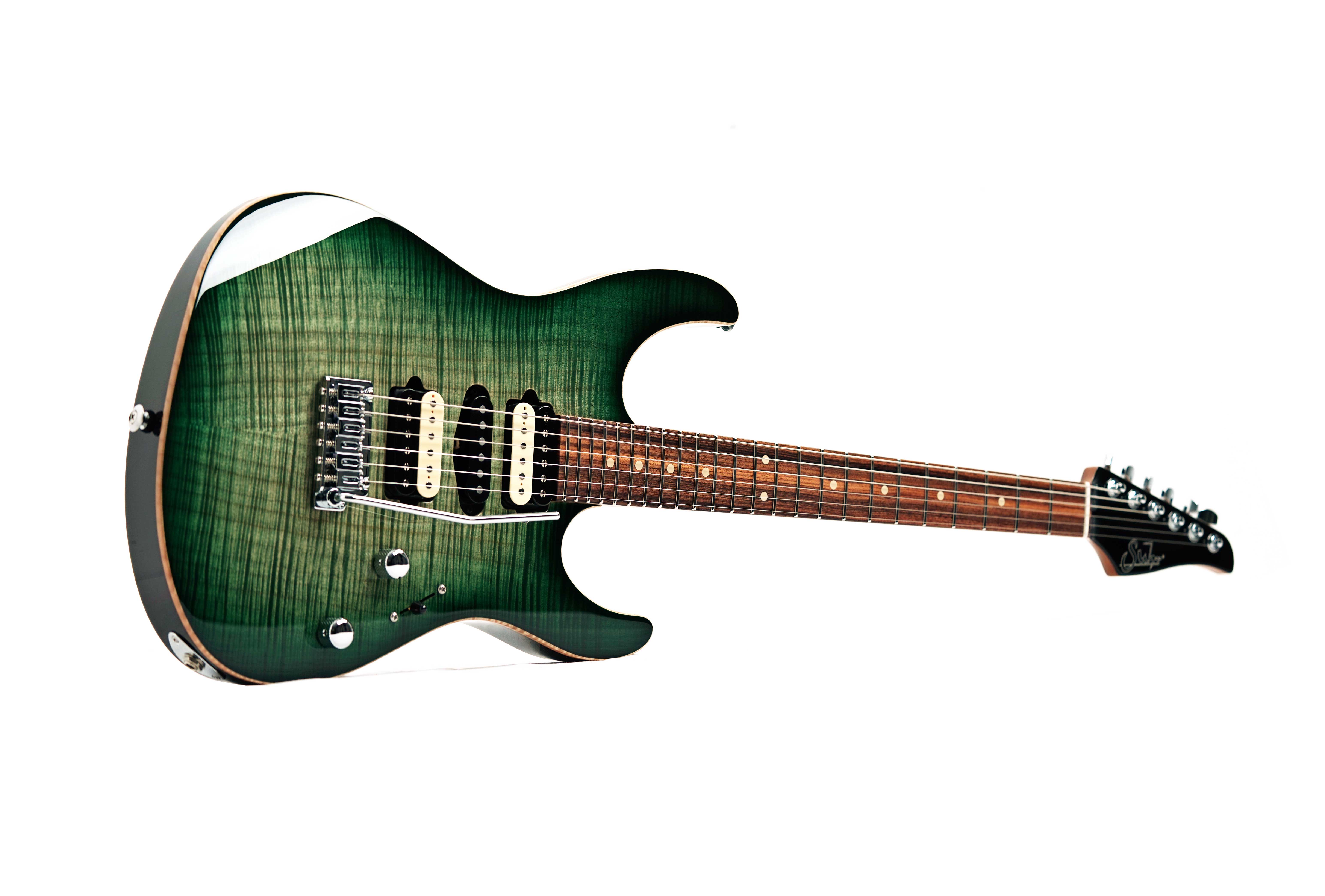 Suhr Modern Plus Trans Green Burst Pau Ferro Fingerboard guitarguitar dealer select #92009