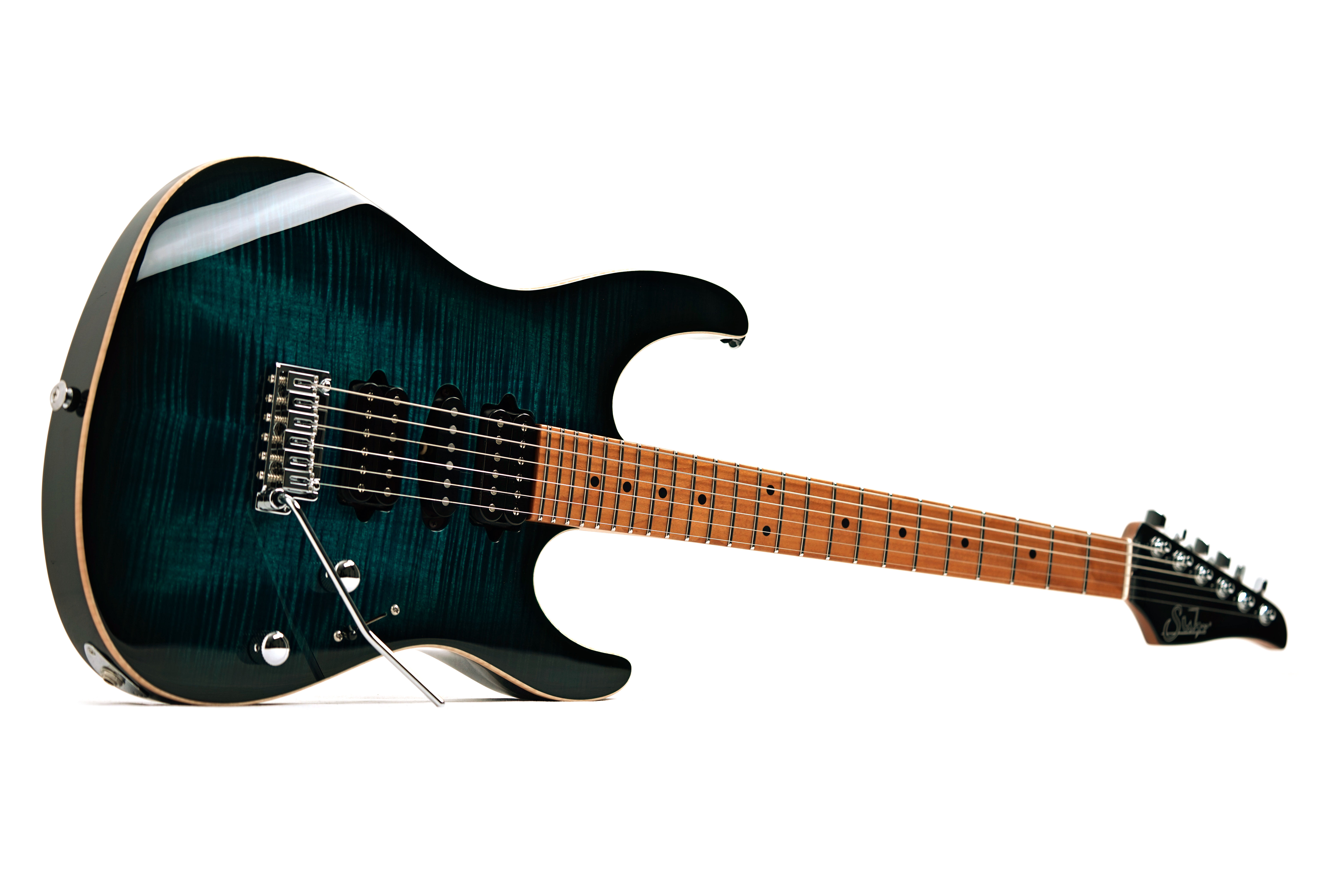 Suhr Modern Plus Trans Teal Burst Maple Fingerboard guitarguitar Select  #92015