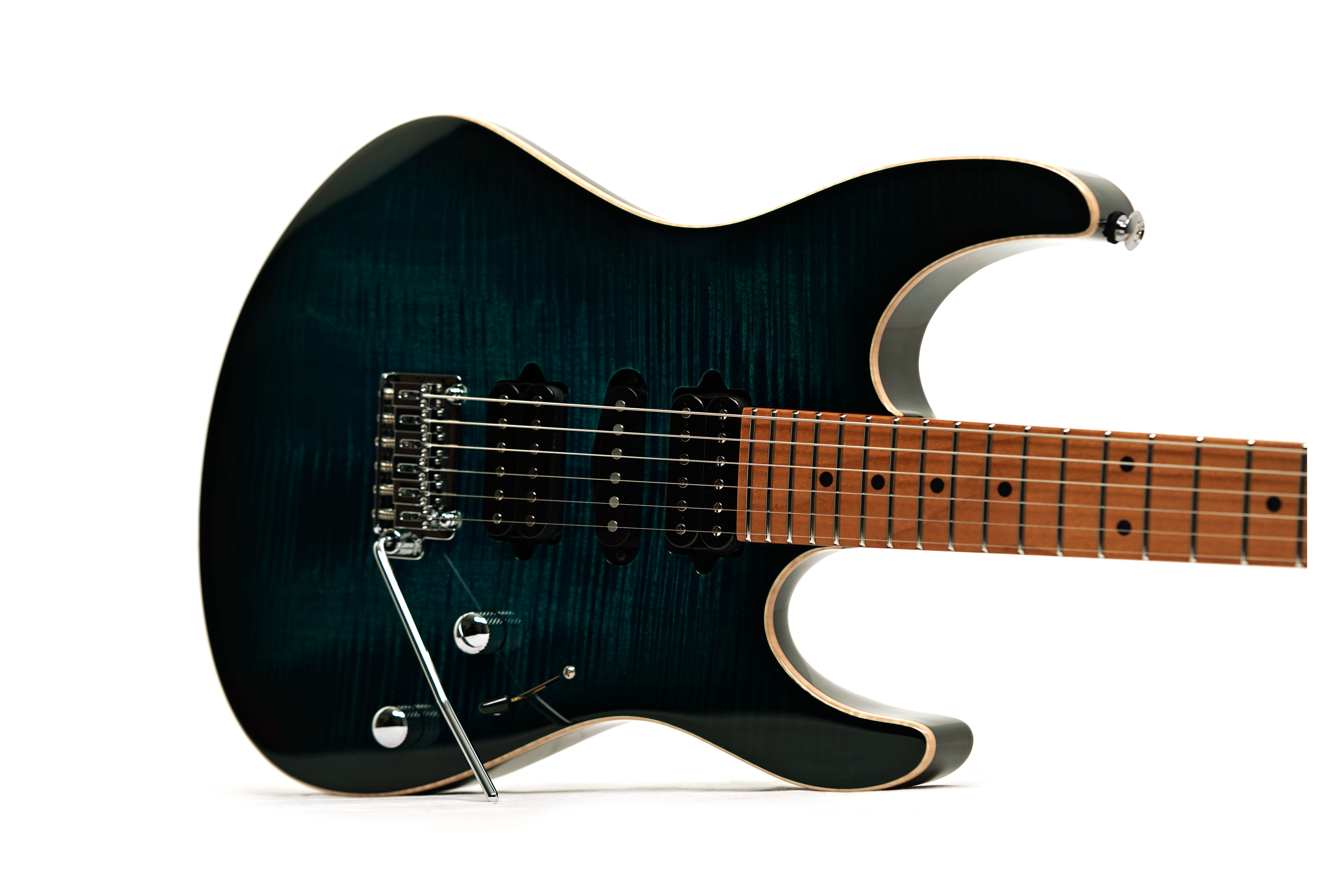 Suhr Modern Plus Trans Teal Burst Maple Fingerboard guitarguitar Select  #92015