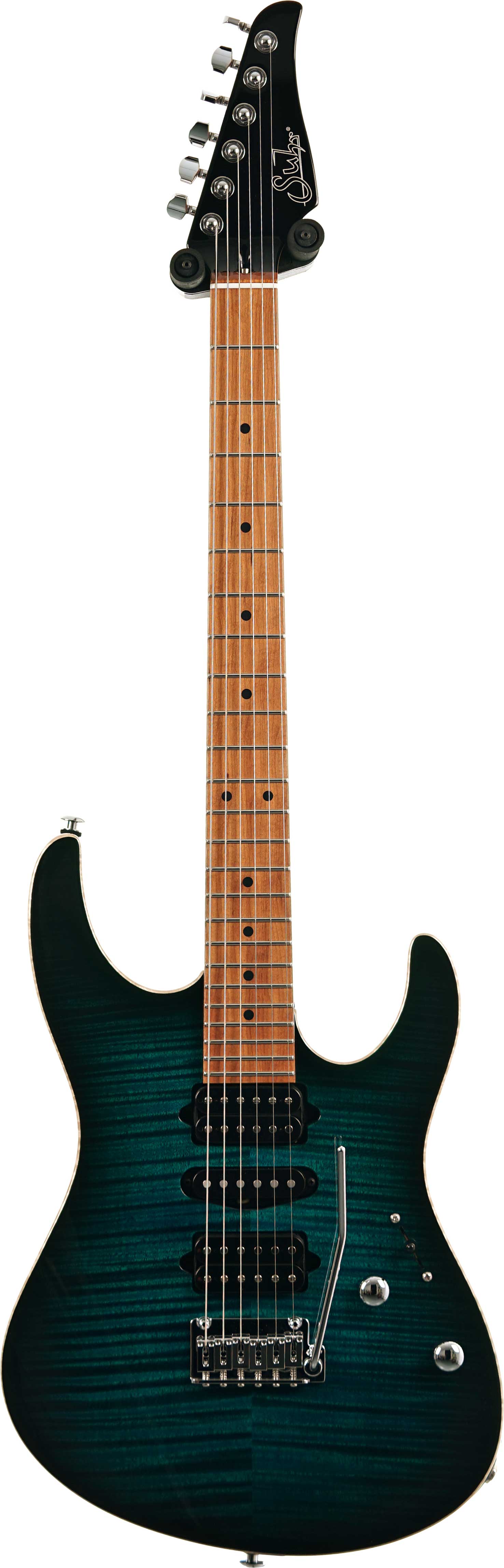 Suhr Modern Plus Trans Teal Burst Maple Fingerboard guitarguitar Select #92016