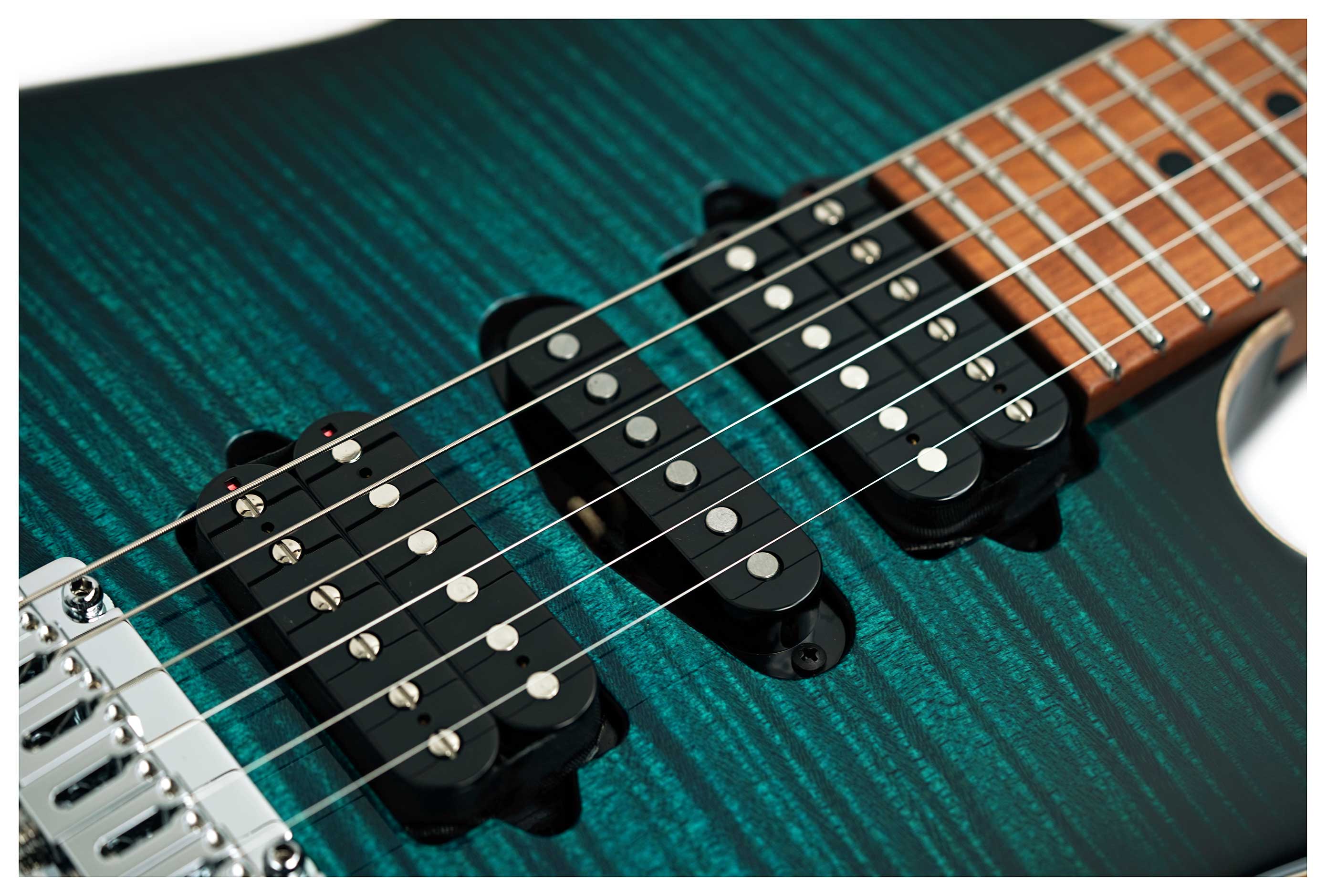 Suhr Modern Plus Trans Teal Burst Maple Fingerboard guitarguitar Select #92016