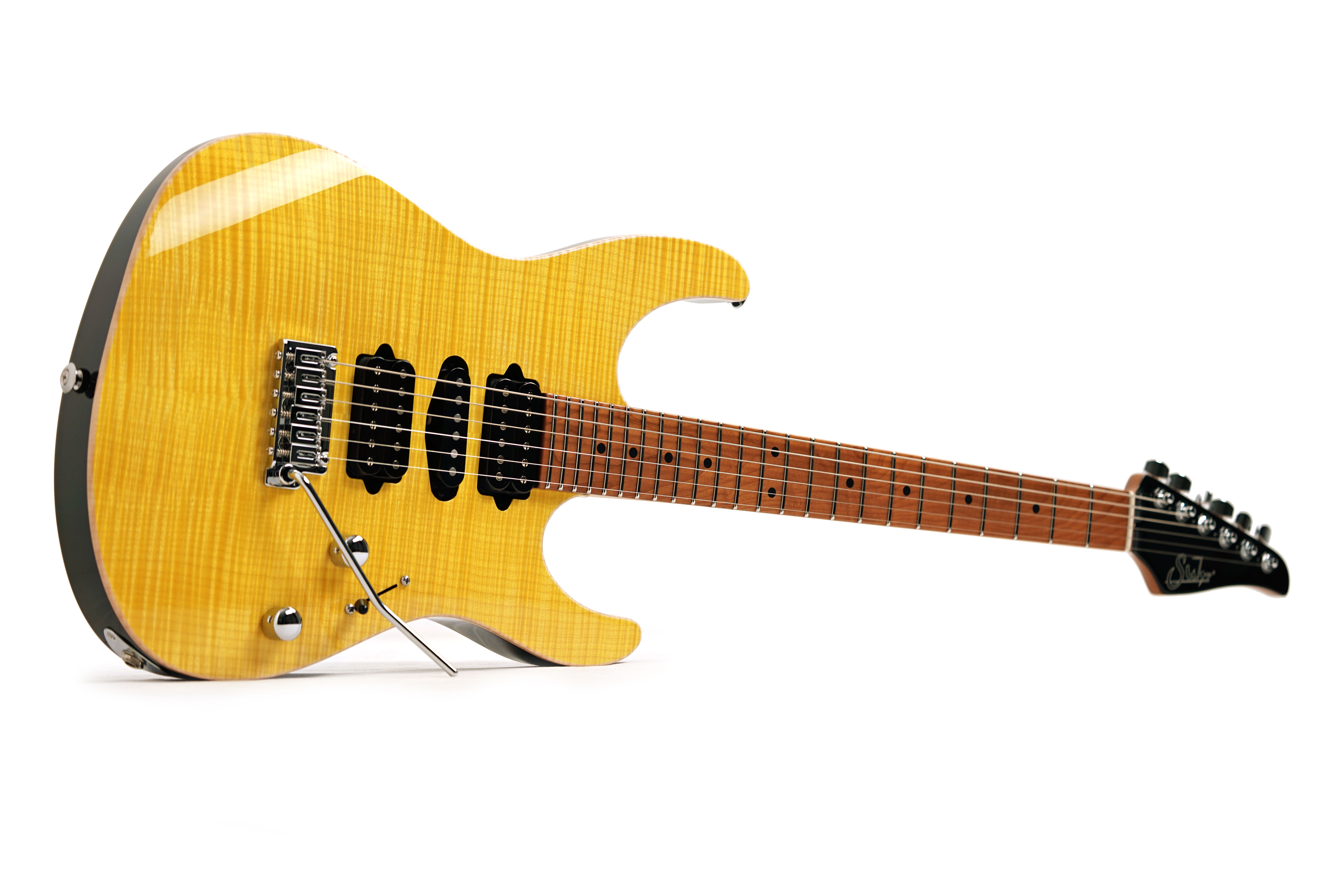Suhr Modern Plus Trans Lemon Yellow Maple Fingerboard guitarguitar Select #92019
