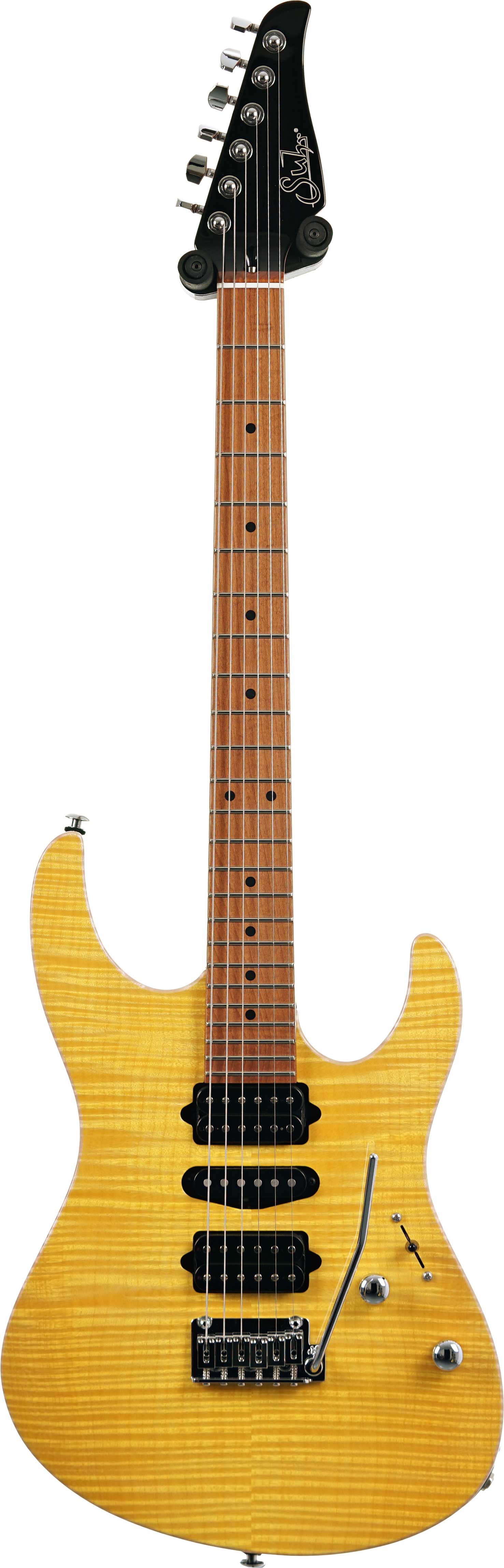 Suhr Modern Plus Trans Lemon Yellow Maple Fingerboard guitarguitar dealer select #92020