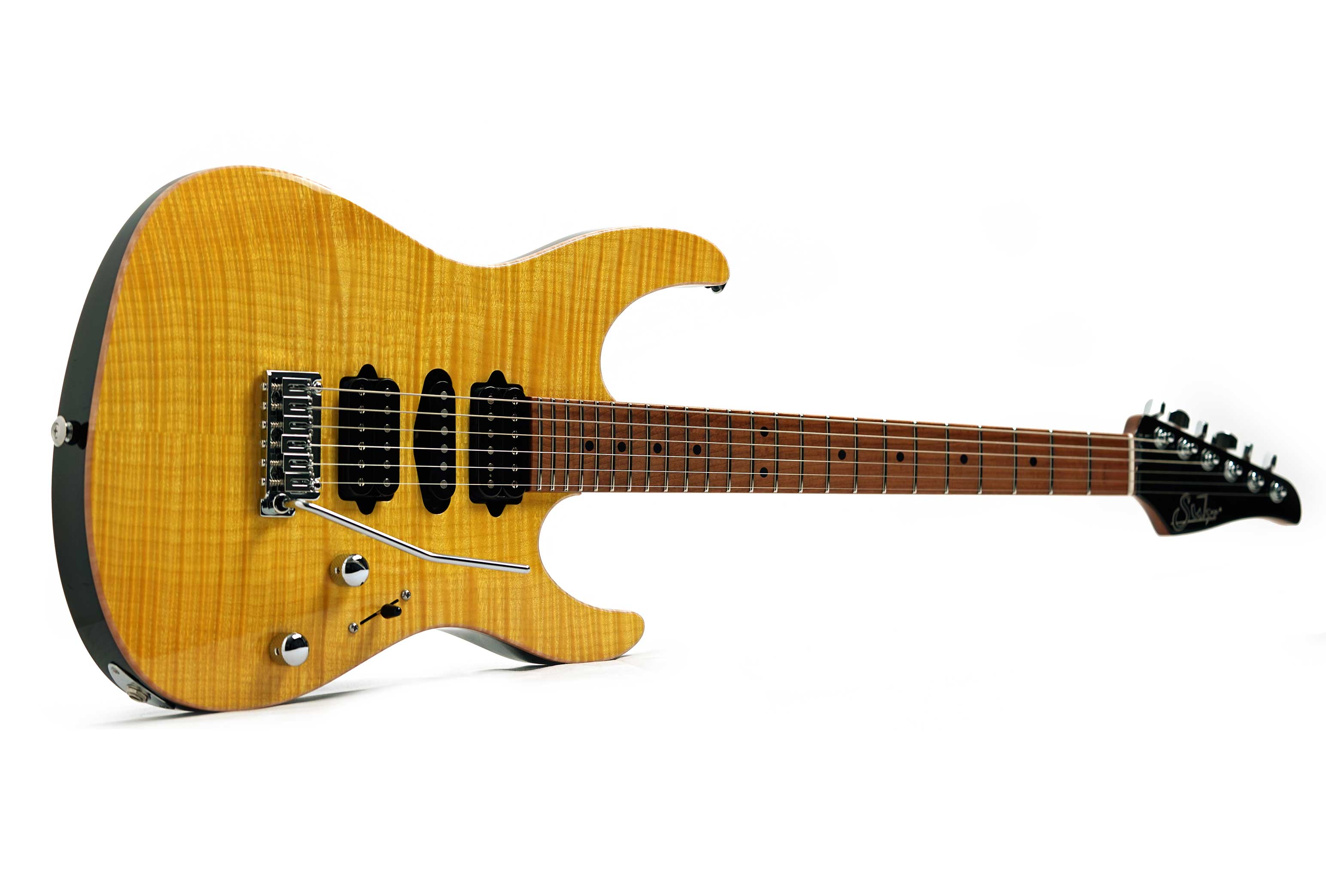 Suhr Modern Plus Trans Lemon Yellow Maple Fingerboard guitarguitar dealer select #92020