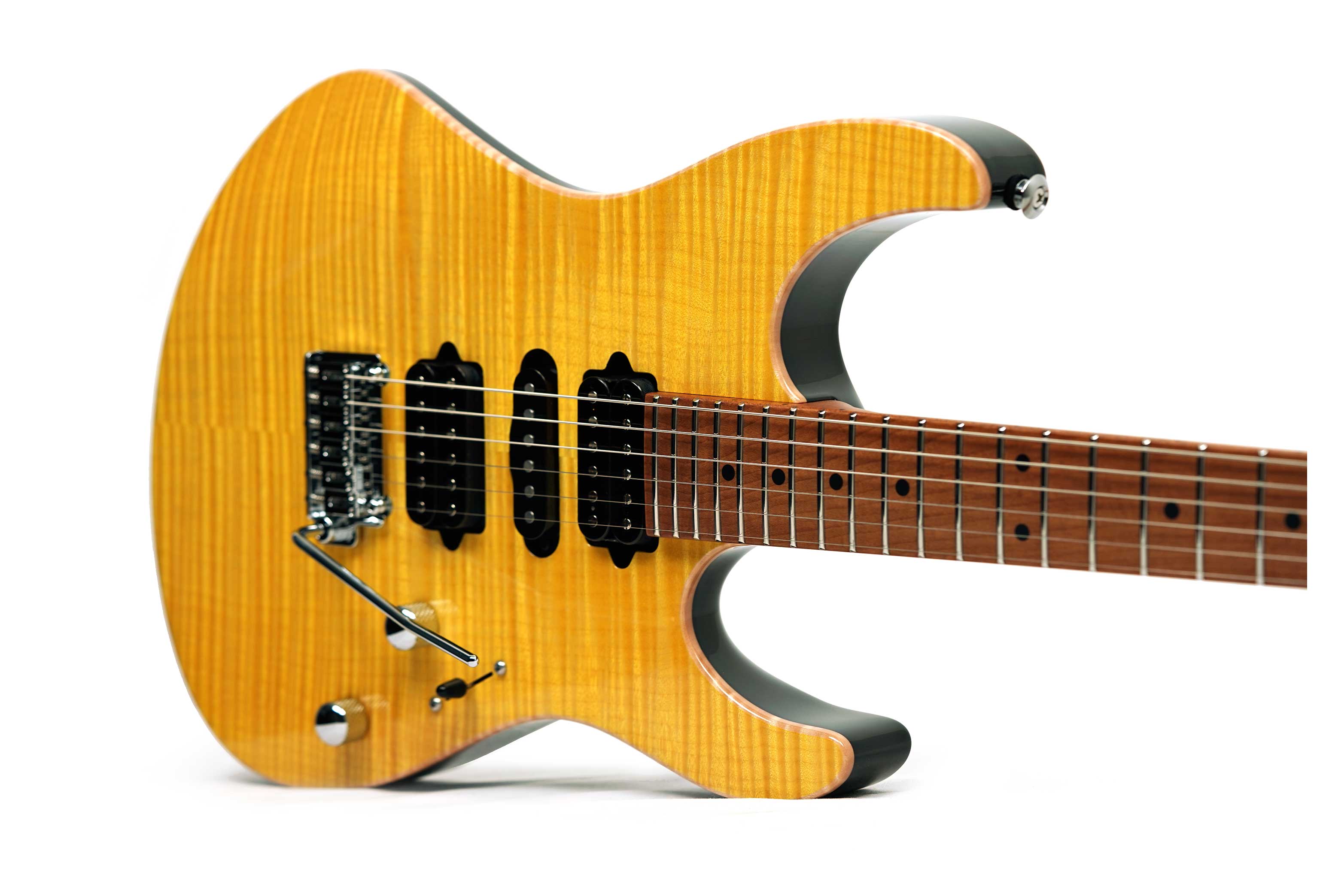 Suhr Modern Plus Trans Lemon Yellow Maple Fingerboard guitarguitar dealer select #92020