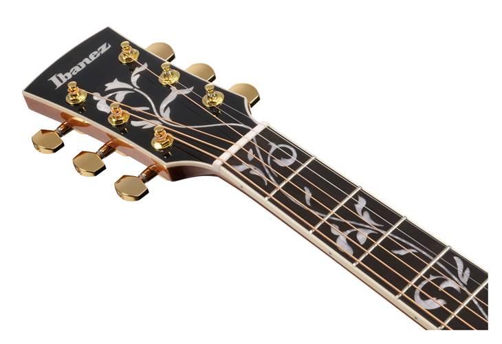 Ibanez AW391RCE Dreadnought Electro Acoustic Black Tree Of Life Inlay Ibanez AW391RCE Dreadnought Electro Acoustic Black Tree Of Life Inlay