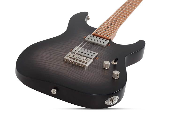 Schecter C-1 Standard Plus Transparent Black Burst Schecter C-1 Standard Plus Transparent Black Burst