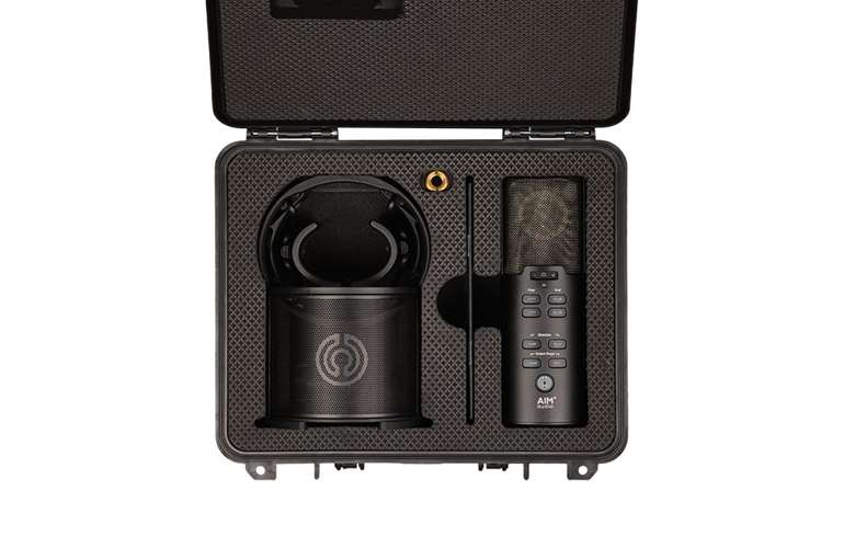 Aim Audio INSPIRE + PACK Multi-Pattern Studio Mic and ORBIT/SENTRY Shockmount Package in Custom Case Aim Audio INSPIRE + PACK Multi-Pattern Studio Mic and ORBIT/SENTRY Shockmount Package in Custom Case