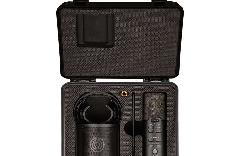 Aim Audio INSPIRE + PACK Multi-Pattern Studio Mic and ORBIT/SENTRY Shockmount Package in Custom Case Aim Audio INSPIRE + PACK Multi-Pattern Studio Mic and ORBIT/SENTRY Shockmount Package in Custom Case