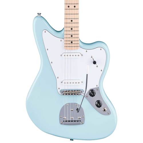 Squier FSR Affinity Jaguar Matching Headstock Daphne Blue Maple Fingerboard Squier FSR Affinity Jaguar Matching Headstock Daphne Blue Maple Fingerboard