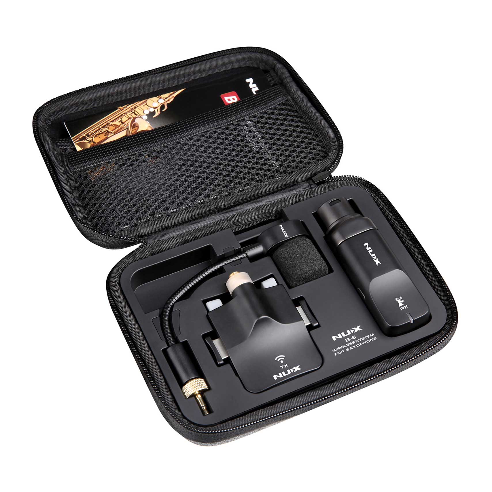 NUX B-6 Wireless Saxophone Microphone System 2.4GHz
