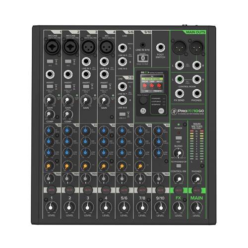 Mackie ProFX10 GO Battery Powered Mixer Mackie ProFX10 GO Battery Powered Mixer