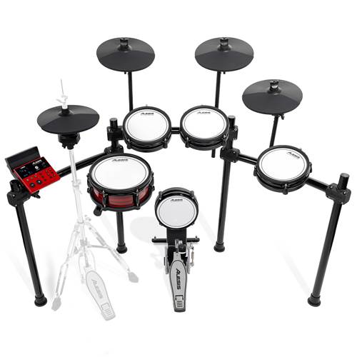 Alesis Nitro Ultimate 9-Piece Professional Electronic Drum Kit with Stand-Mounted Hi-Hat and Bluetooth Alesis Nitro Ultimate 9-Piece Professional Electronic Drum Kit with Stand-Mounted Hi-Hat and Bluetooth
