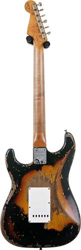 Fender Custom Shop 1960 Stratocaster Roasted Alder Super Heavy Relic Aged Black over 2-Color Sunburst #CZ580936 Fender Custom Shop 1960 Stratocaster Roasted Alder Super Heavy Relic Aged Black over 2-Color Sunburst #CZ580936