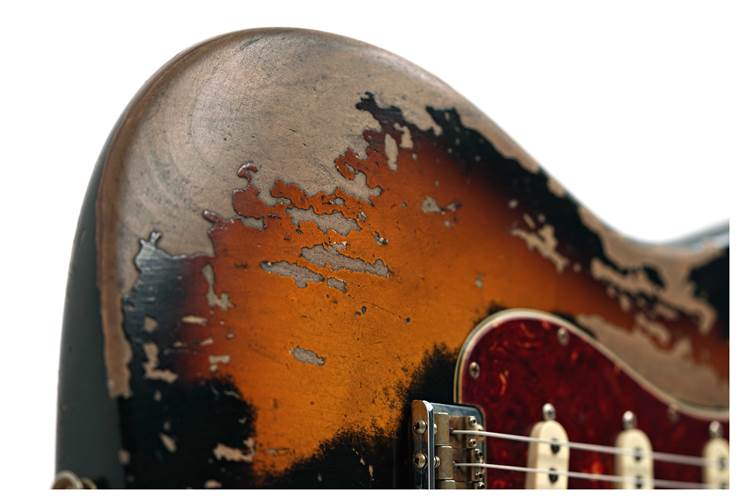 Fender Custom Shop 1960 Stratocaster Roasted Alder Super Heavy Relic Aged Black over 2-Color Sunburst #CZ580936 Fender Custom Shop 1960 Stratocaster Roasted Alder Super Heavy Relic Aged Black over 2-Color Sunburst #CZ580936