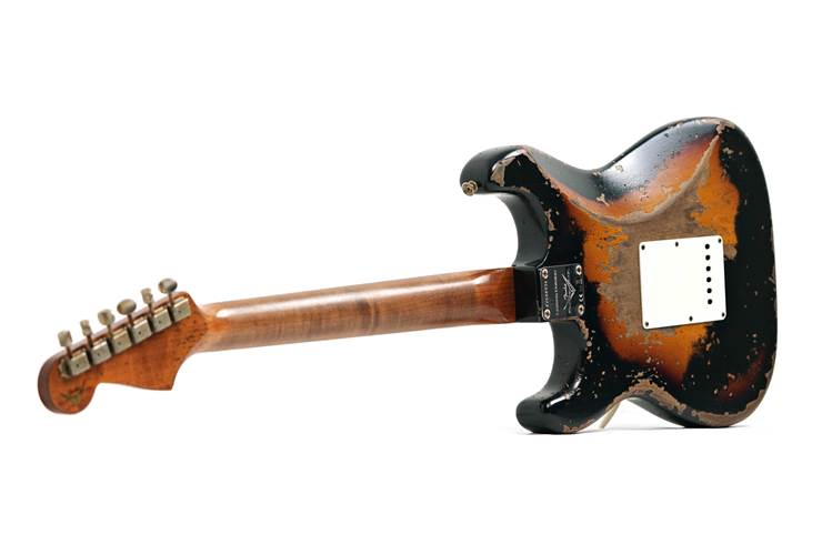 Fender Custom Shop 1960 Stratocaster Roasted Alder Super Heavy Relic Aged Black over 2-Color Sunburst #CZ580936 Fender Custom Shop 1960 Stratocaster Roasted Alder Super Heavy Relic Aged Black over 2-Color Sunburst #CZ580936