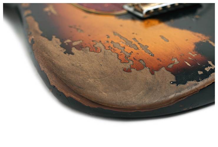 Fender Custom Shop 1960 Stratocaster Roasted Alder Super Heavy Relic Aged Black over 2-Color Sunburst #CZ580936 Fender Custom Shop 1960 Stratocaster Roasted Alder Super Heavy Relic Aged Black over 2-Color Sunburst #CZ580936