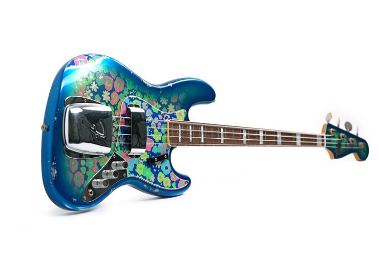 Fender Custom Shop Limited Edition Jazz Bass Relic Blue Flower #CZ585265 Fender Custom Shop Limited Edition Jazz Bass Relic Blue Flower #CZ585265
