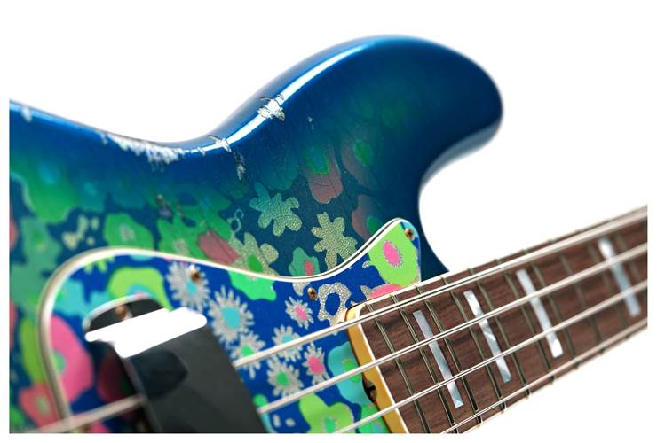 Fender Custom Shop Limited Edition Jazz Bass Relic Blue Flower #CZ585265 Fender Custom Shop Limited Edition Jazz Bass Relic Blue Flower #CZ585265