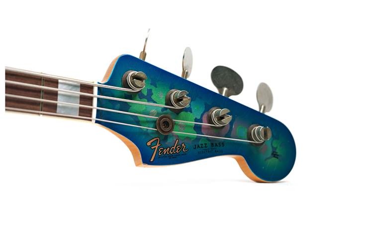 Fender Custom Shop Limited Edition Jazz Bass Relic Blue Flower #CZ585265 Fender Custom Shop Limited Edition Jazz Bass Relic Blue Flower #CZ585265