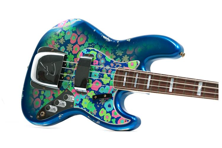 Fender Custom Shop Limited Edition Jazz Bass Relic Blue Flower #CZ585265 Fender Custom Shop Limited Edition Jazz Bass Relic Blue Flower #CZ585265