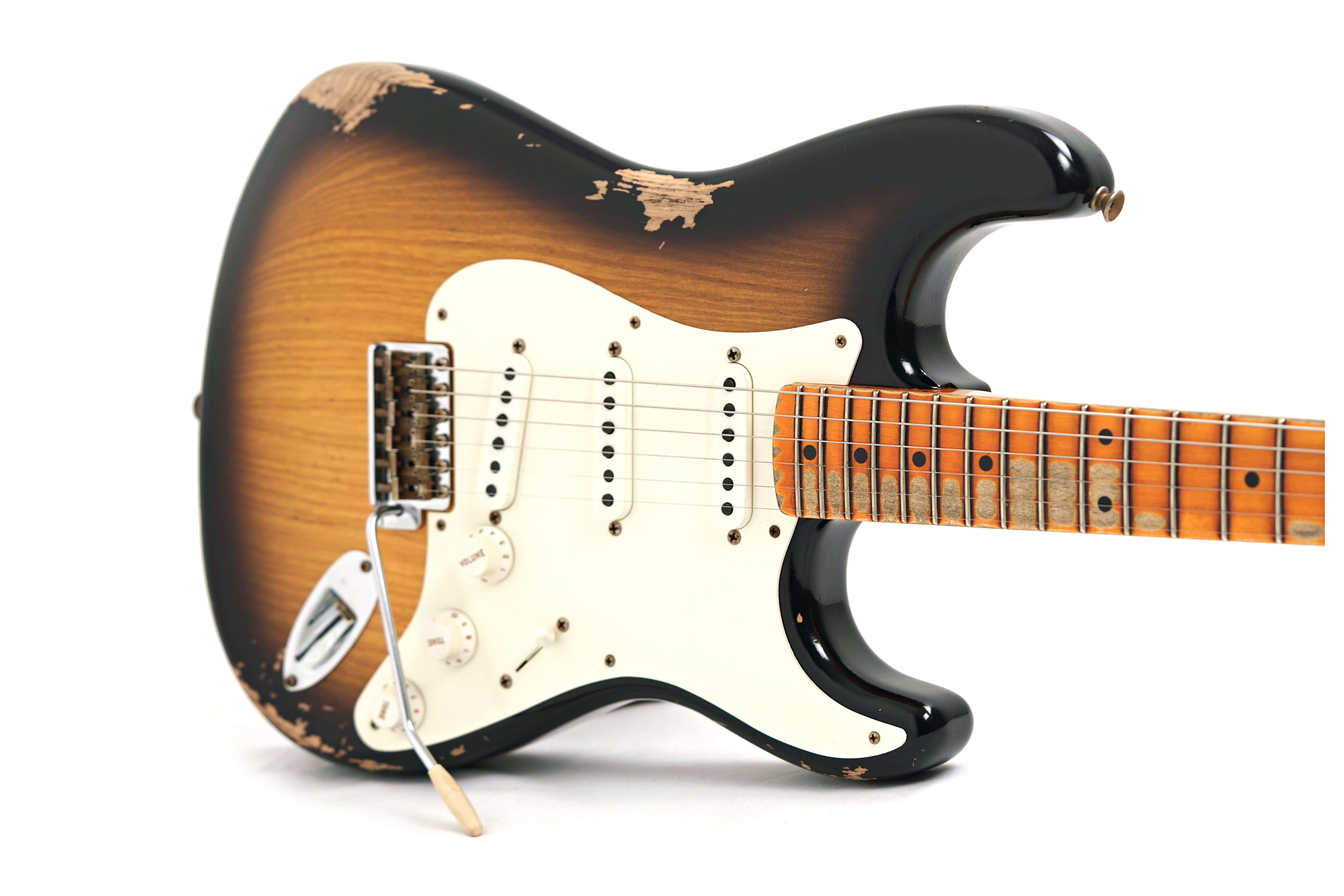 Fender Custom Shop 1955 Stratocaster Heavy Relic 2 Tone Sunburst Maple Fingerboard #R121694