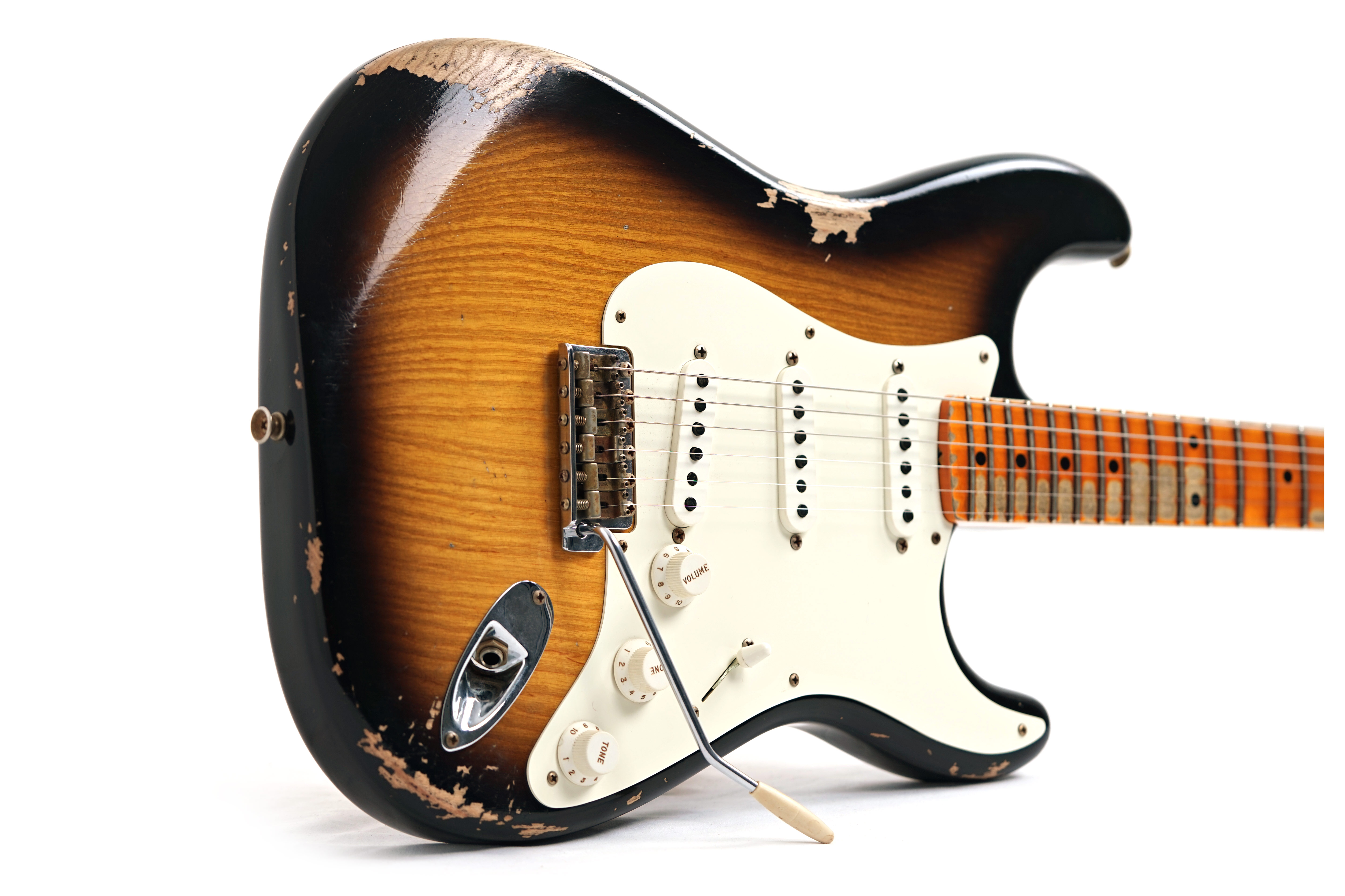 Fender Custom Shop 1955 Stratocaster Heavy Relic 2 Tone Sunburst Maple Fingerboard #R121694
