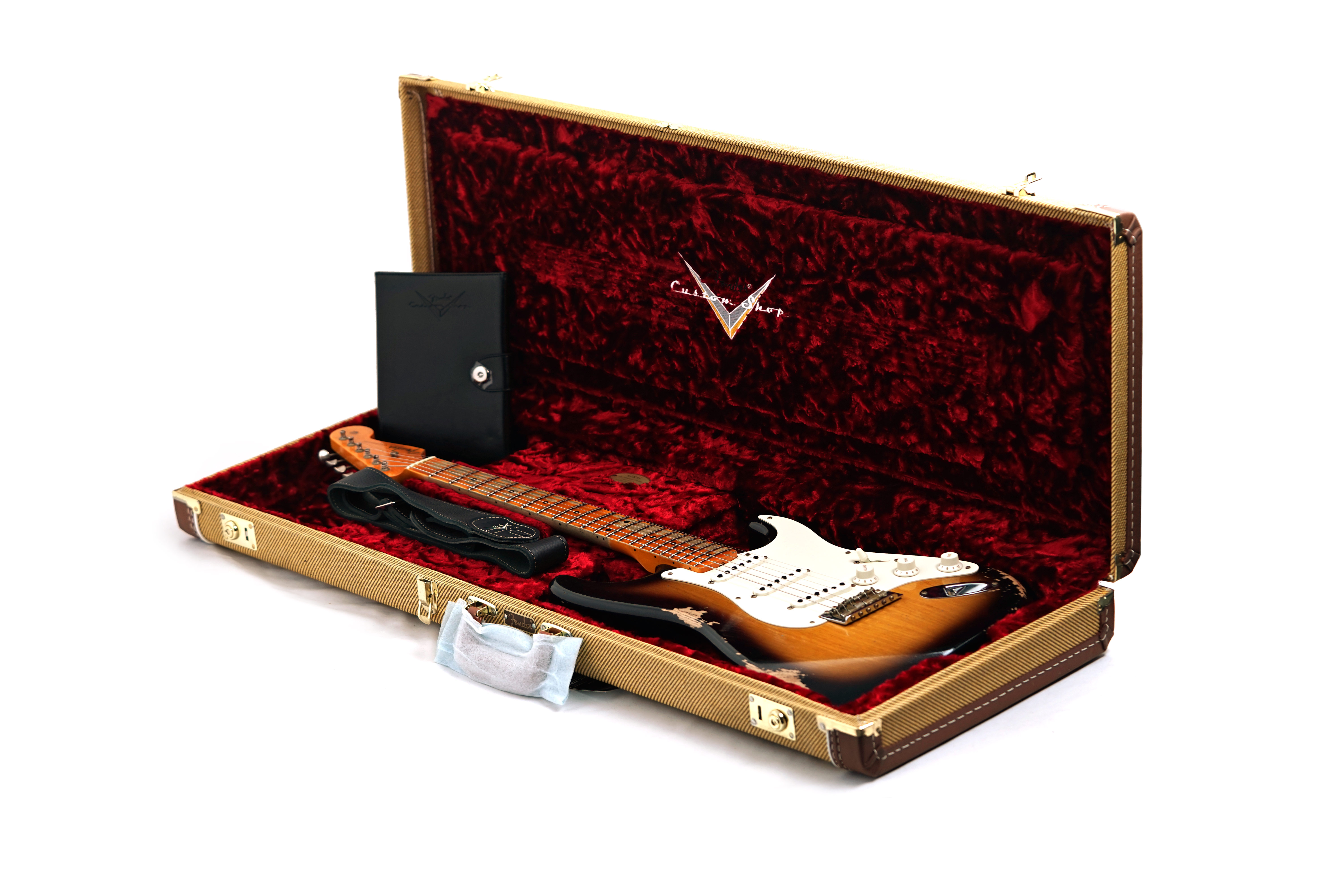 Fender Custom Shop 1955 Stratocaster Heavy Relic 2 Tone Sunburst Maple Fingerboard #R121694