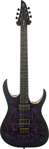 Mayones Duvell Elite 6 Eye Poplar 4A Trans Dirty Purple Blue Burst #DF2411882 Mayones Duvell Elite 6 Eye Poplar 4A Trans Dirty Purple Blue Burst #DF2411882