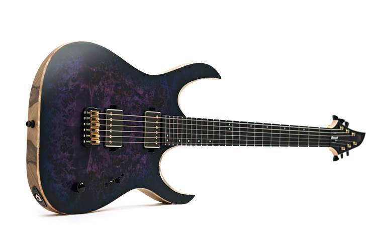 Mayones Duvell Elite 6 Eye Poplar 4A Trans Dirty Purple Blue Burst #DF2411882 Mayones Duvell Elite 6 Eye Poplar 4A Trans Dirty Purple Blue Burst #DF2411882