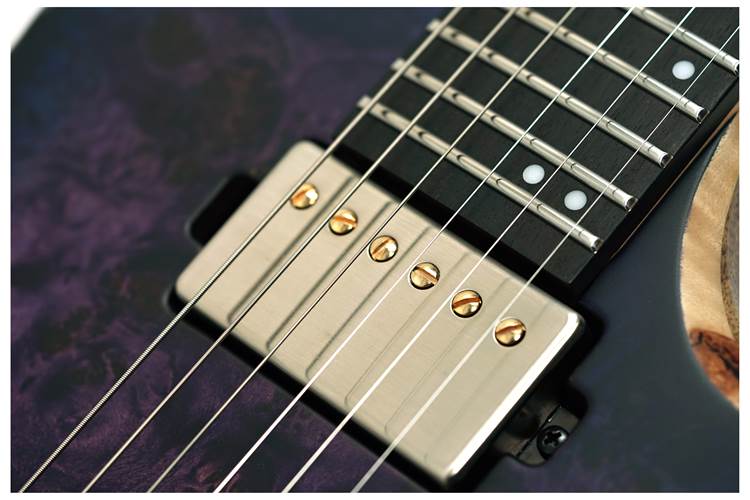 Mayones Duvell Elite 6 Eye Poplar 4A Trans Dirty Purple Blue Burst #DF2411882 Mayones Duvell Elite 6 Eye Poplar 4A Trans Dirty Purple Blue Burst #DF2411882
