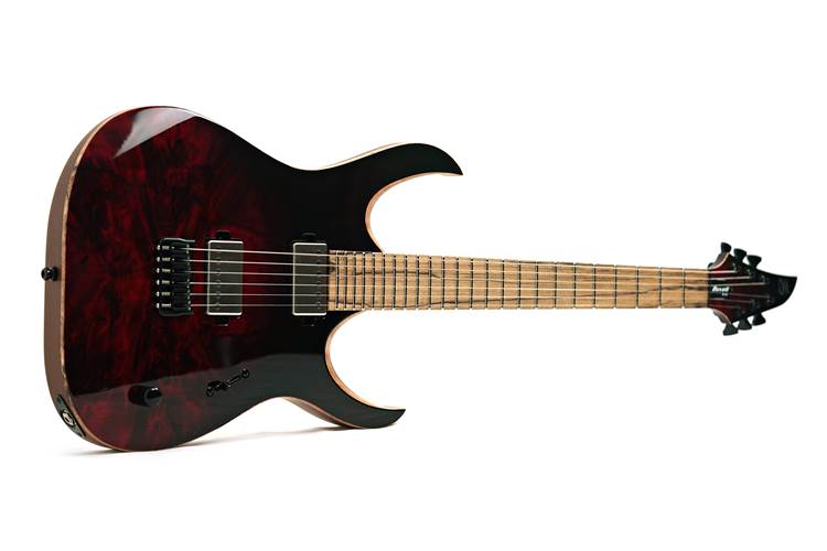 Mayones Duvell Elite 6 Blood Red Fade Pale Moon Ebony 3A Fretboard #DF2505041 Mayones Duvell Elite 6 Blood Red Fade Pale Moon Ebony 3A Fretboard #DF2505041
